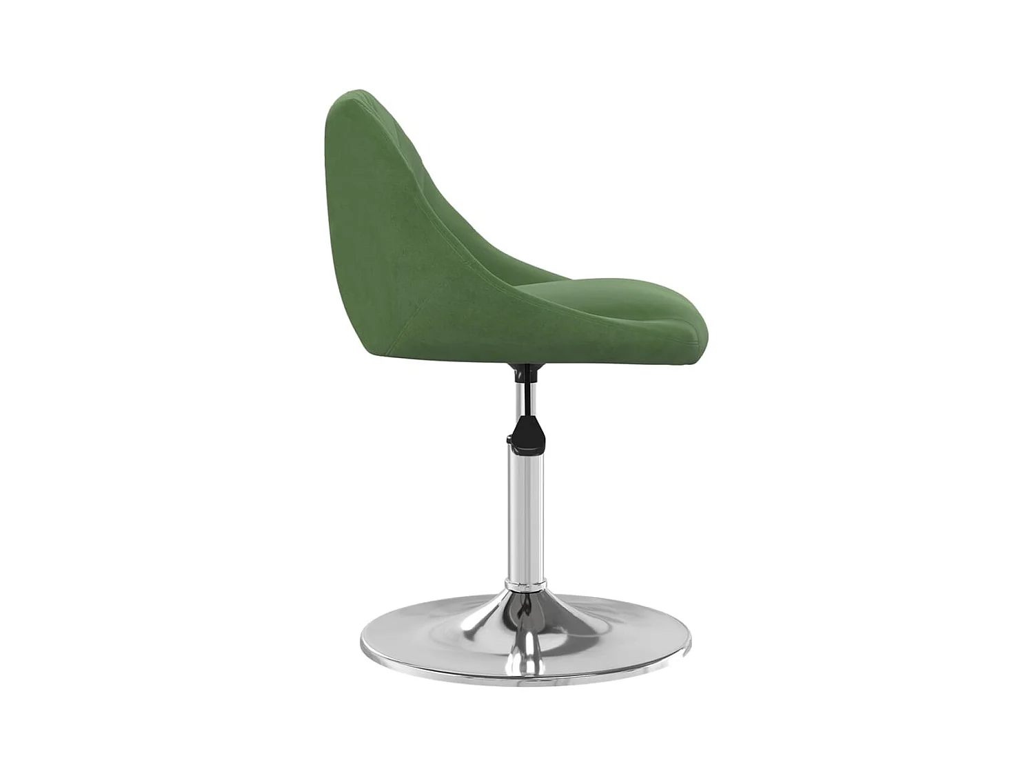 Chaises pivotantes à manger lot de 6 Vert foncé Velours