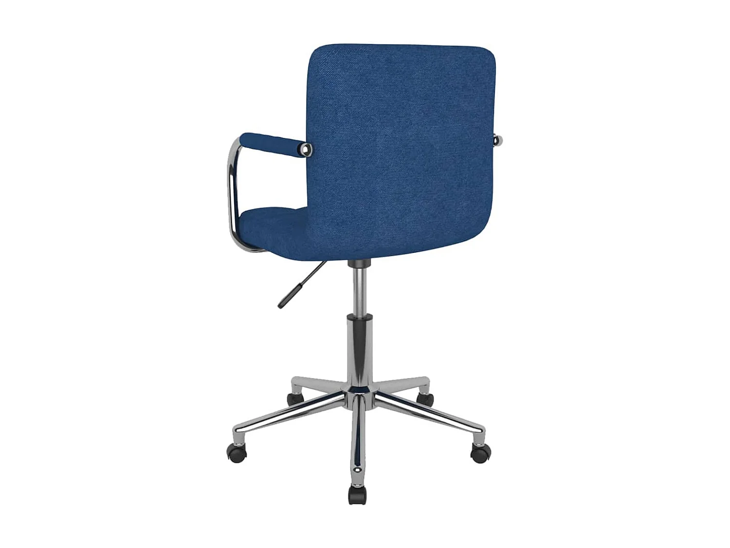 Eetkamerstoel draaibaar stof blauw