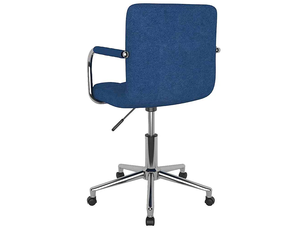 Chaise pivotante de salle à manger Bleu Tissu