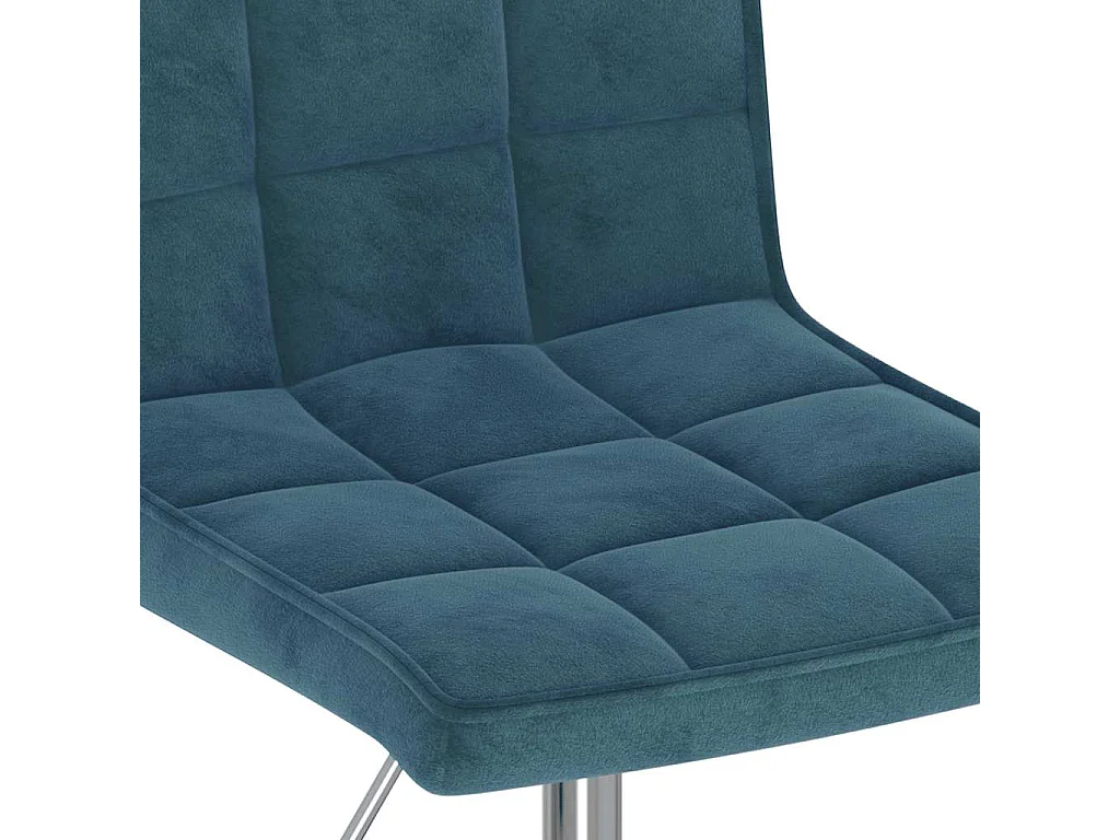 Eetkamerstoelen draaibaar 2 st fluweel blauw