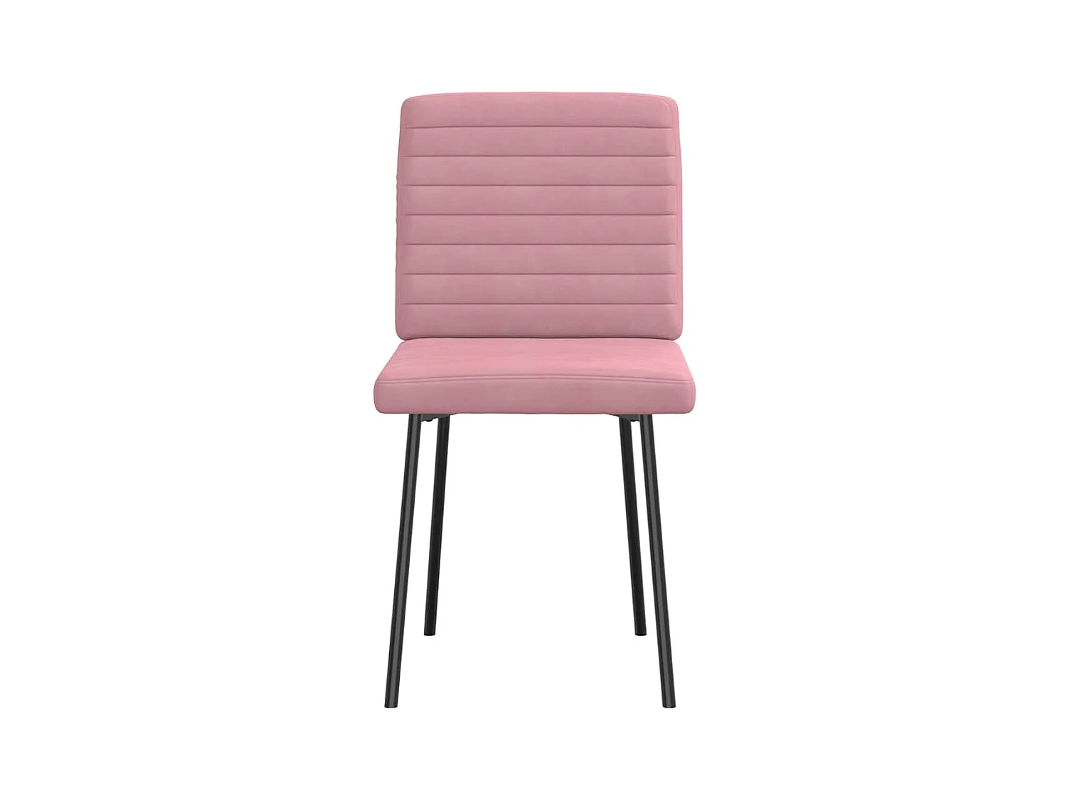Chaises à manger lot de 6 rose velours