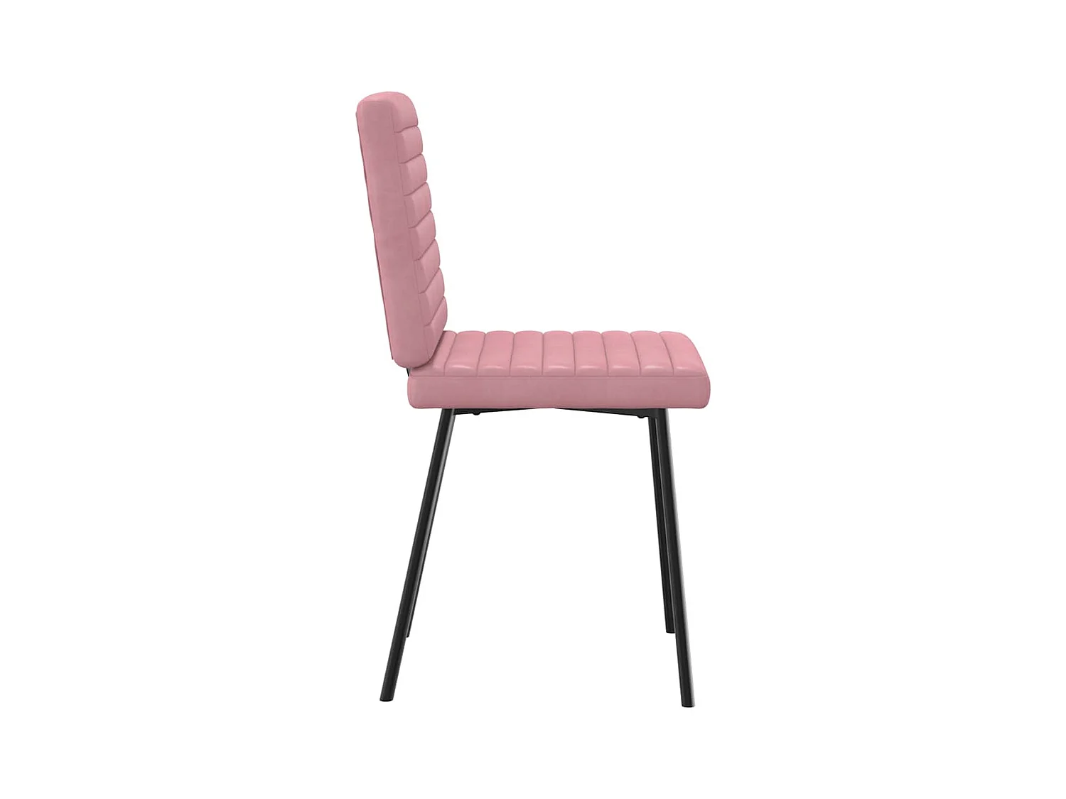 Chaises à manger lot de 6 rose velours