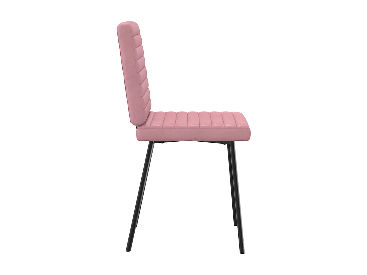 Chaises à manger lot de 6 rose velours