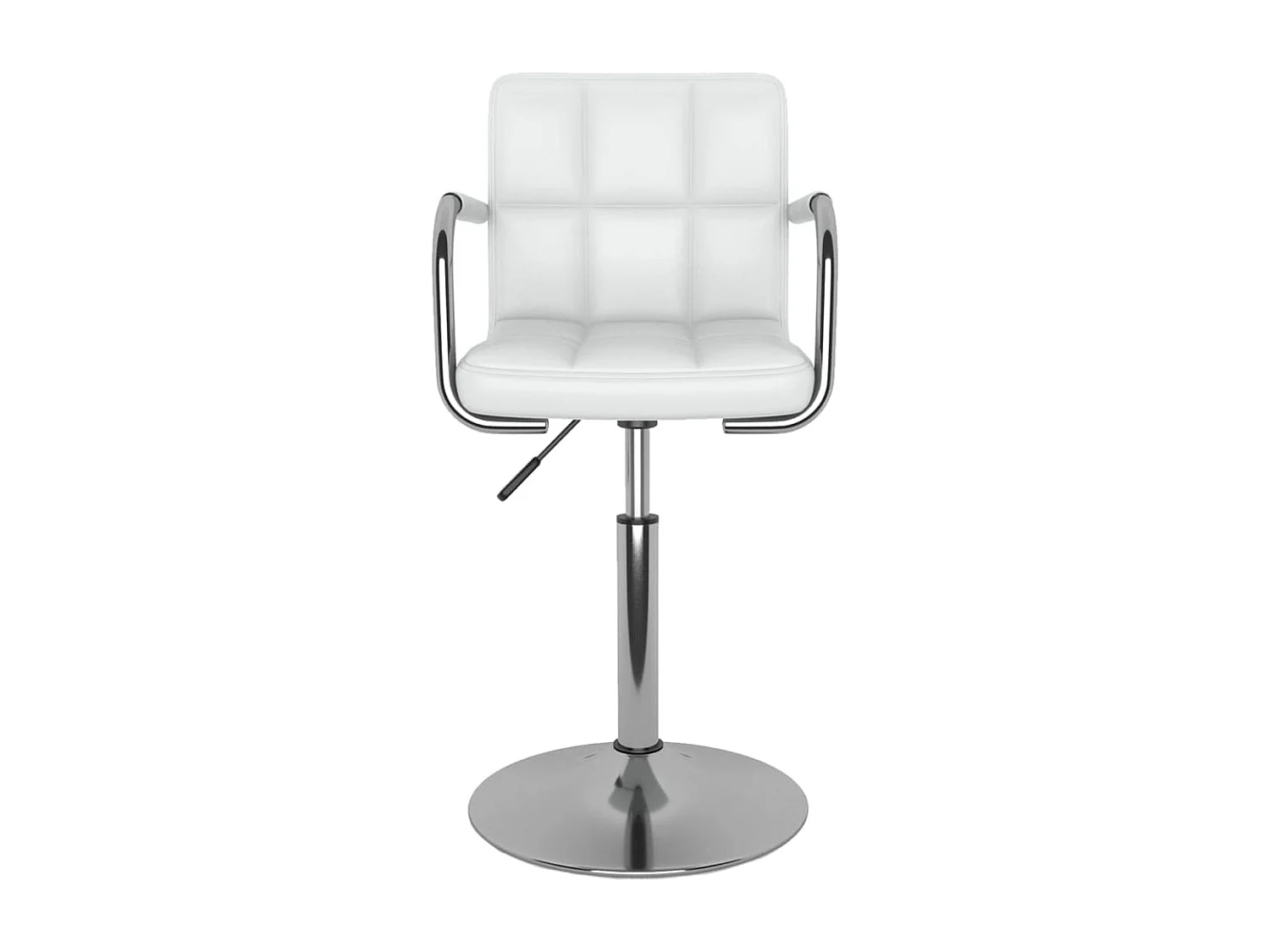 Chaises pivotantes à manger lot de 6 blanc similicuir