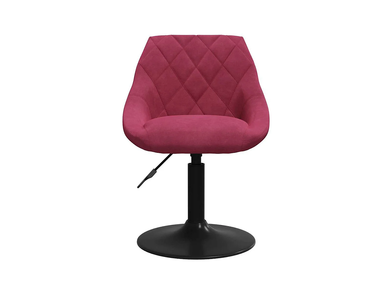 Chaises à manger pivotantes lot de 6 rouge bordeaux velours