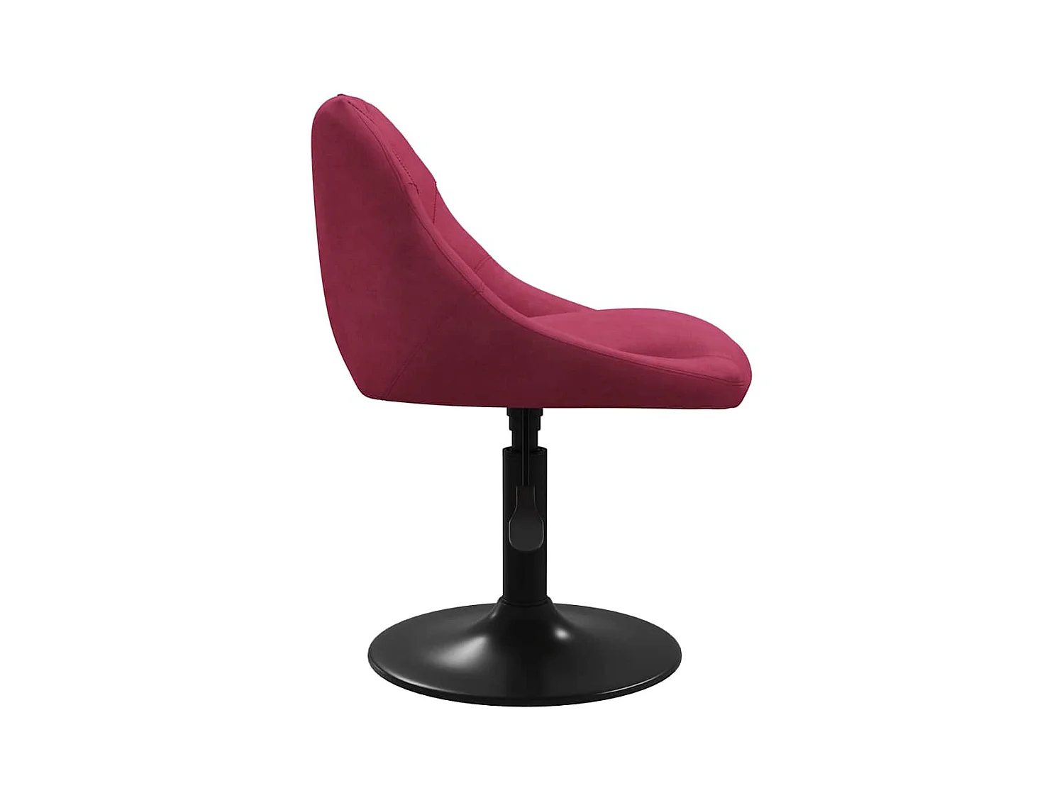 Chaises à manger pivotantes lot de 6 rouge bordeaux velours