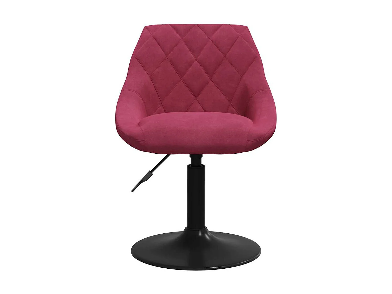 Chaises à manger pivotantes lot de 6 rouge bordeaux velours