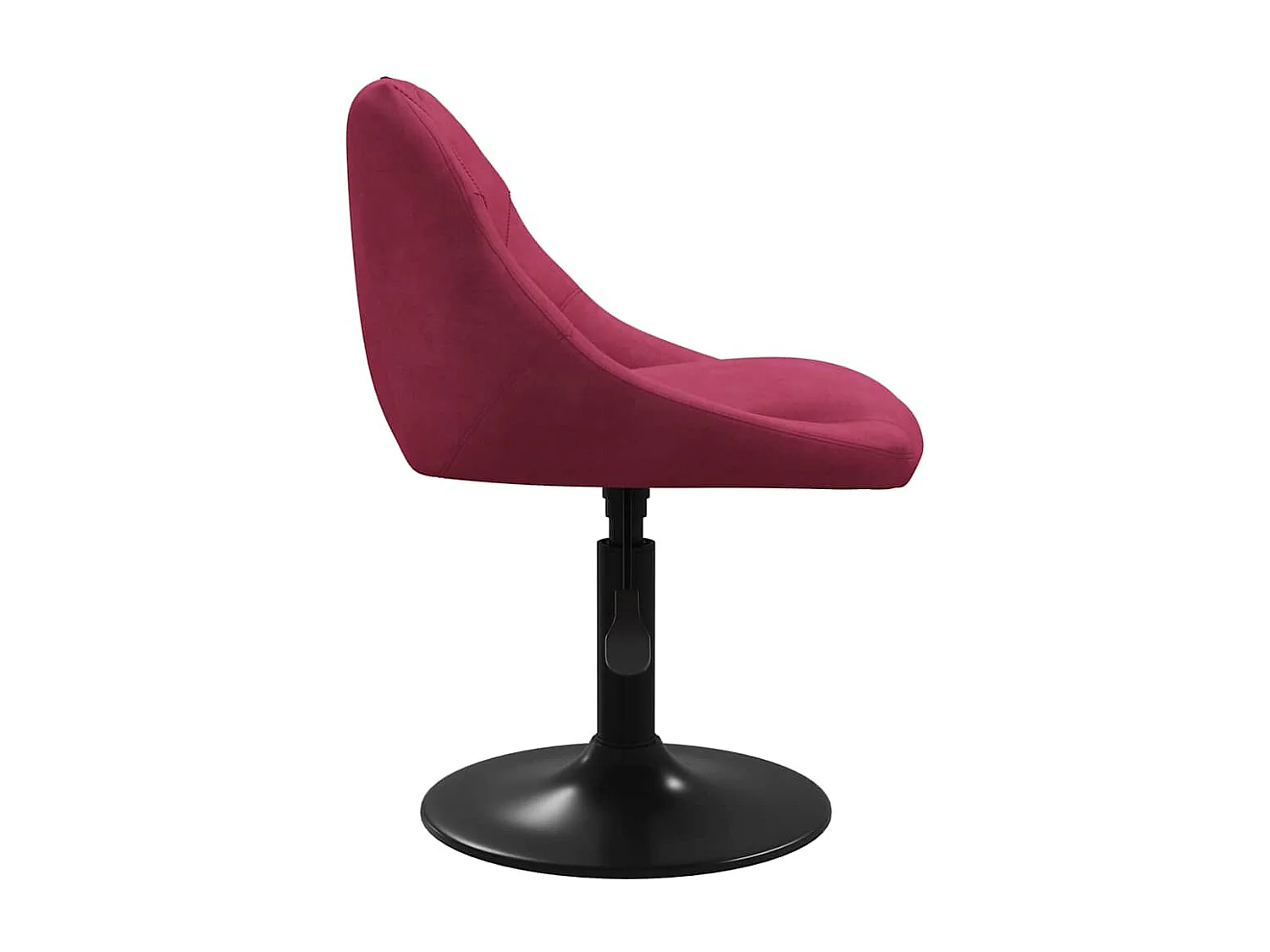 Chaises à manger pivotantes lot de 6 rouge bordeaux velours