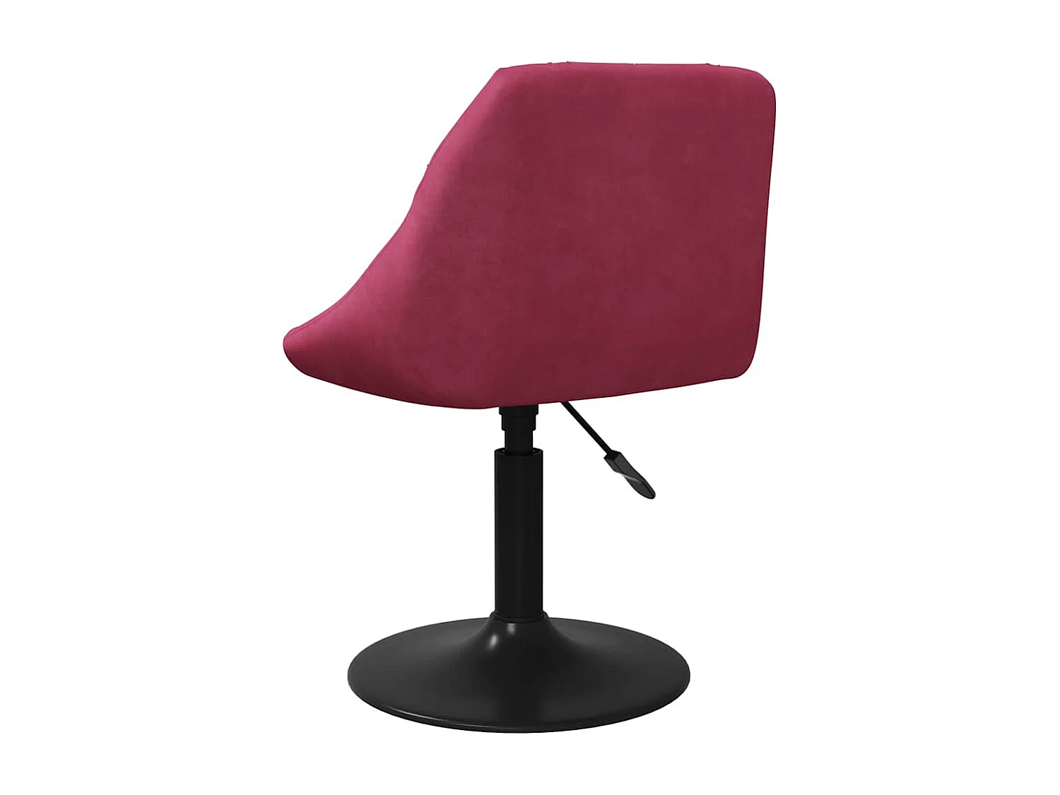 Chaises à manger pivotantes lot de 6 rouge bordeaux velours