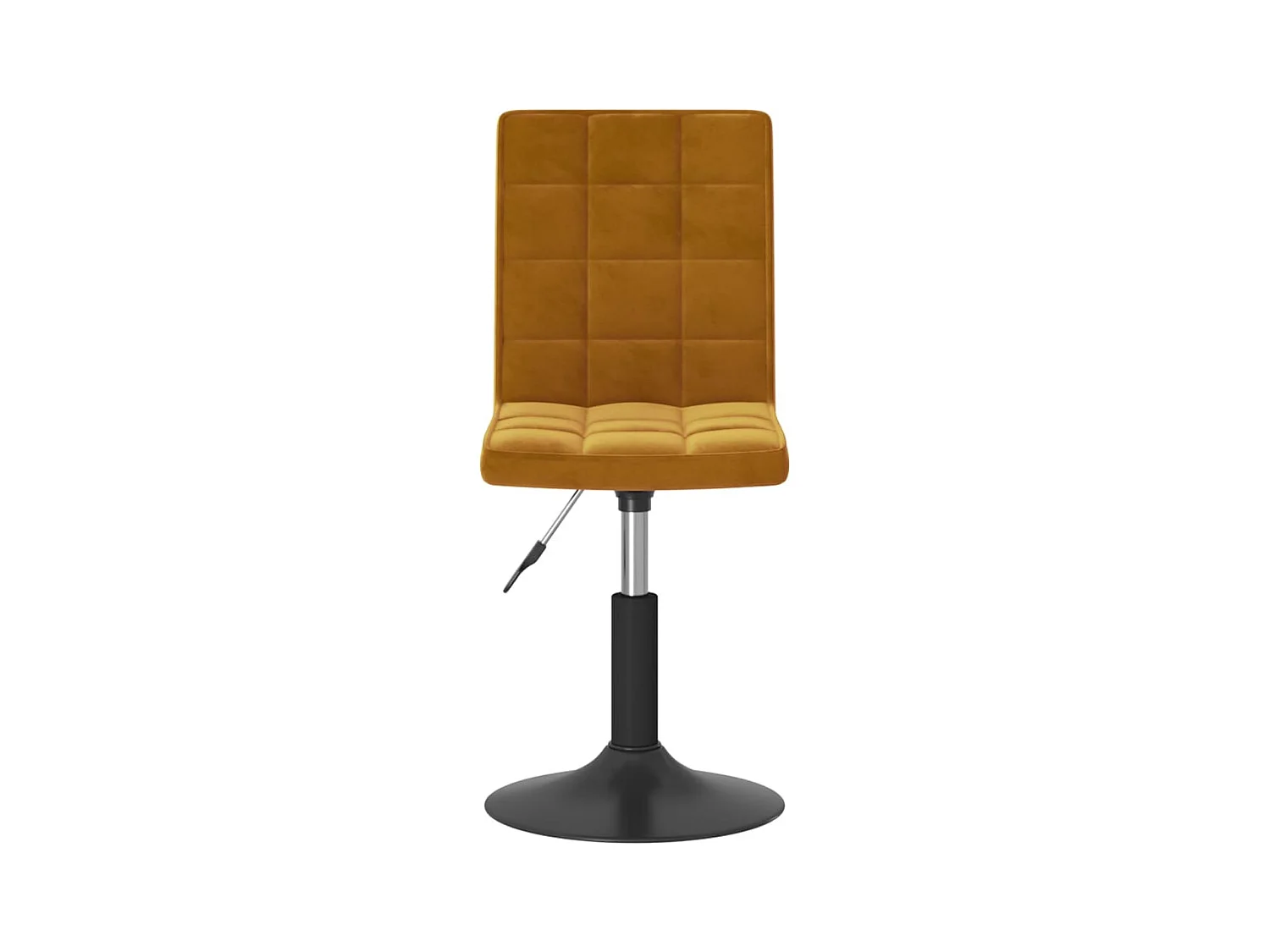 Chaises pivotantes à manger lot de 2 marron velours