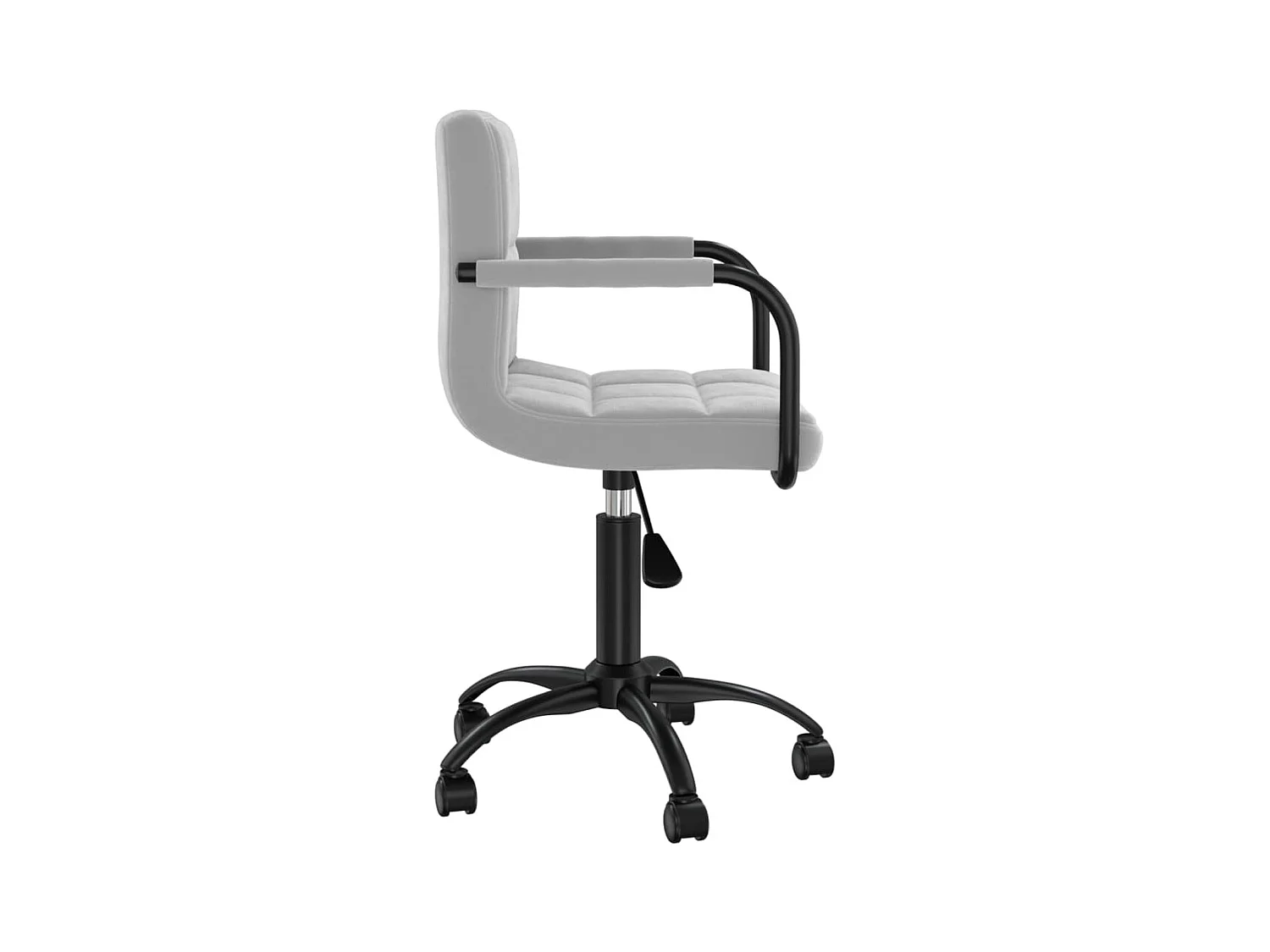 Chaise pivotante de salle à manger Gris clair Velours