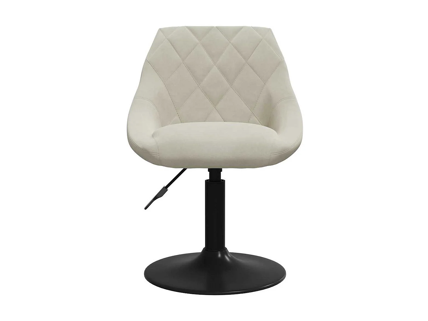 Esszimmerstühle 6 Stk. Drehbar Creme Samt