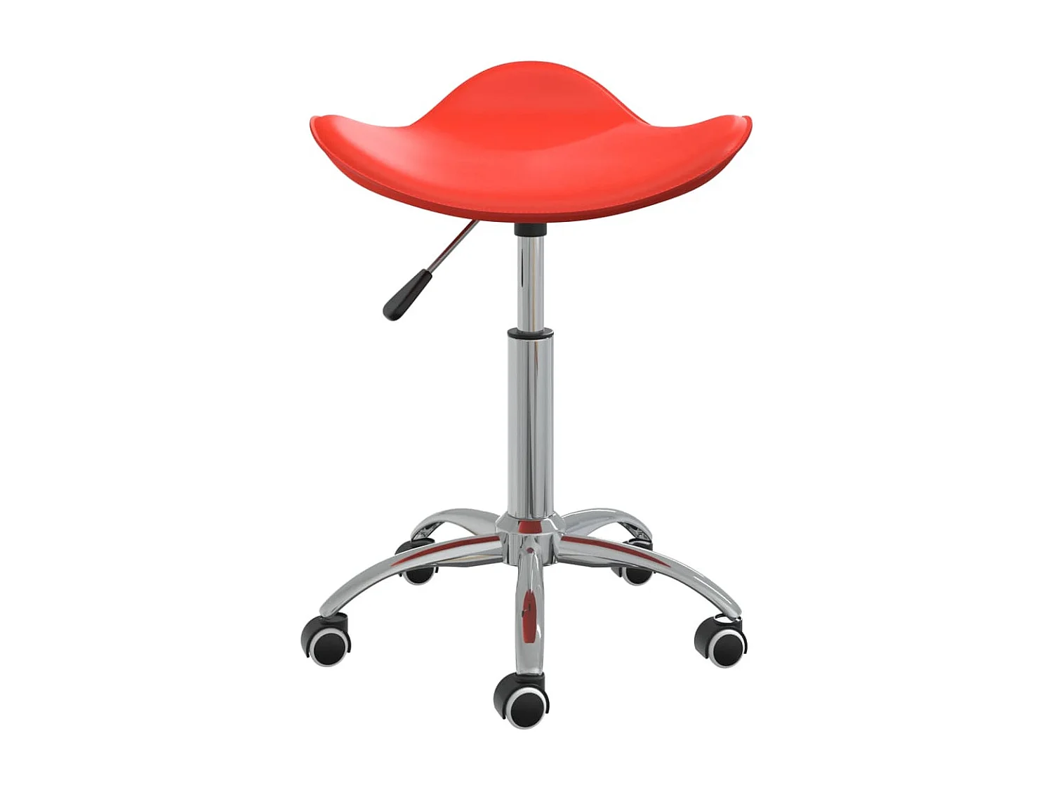 Chaise pivotante à manger Rouge Similicuir