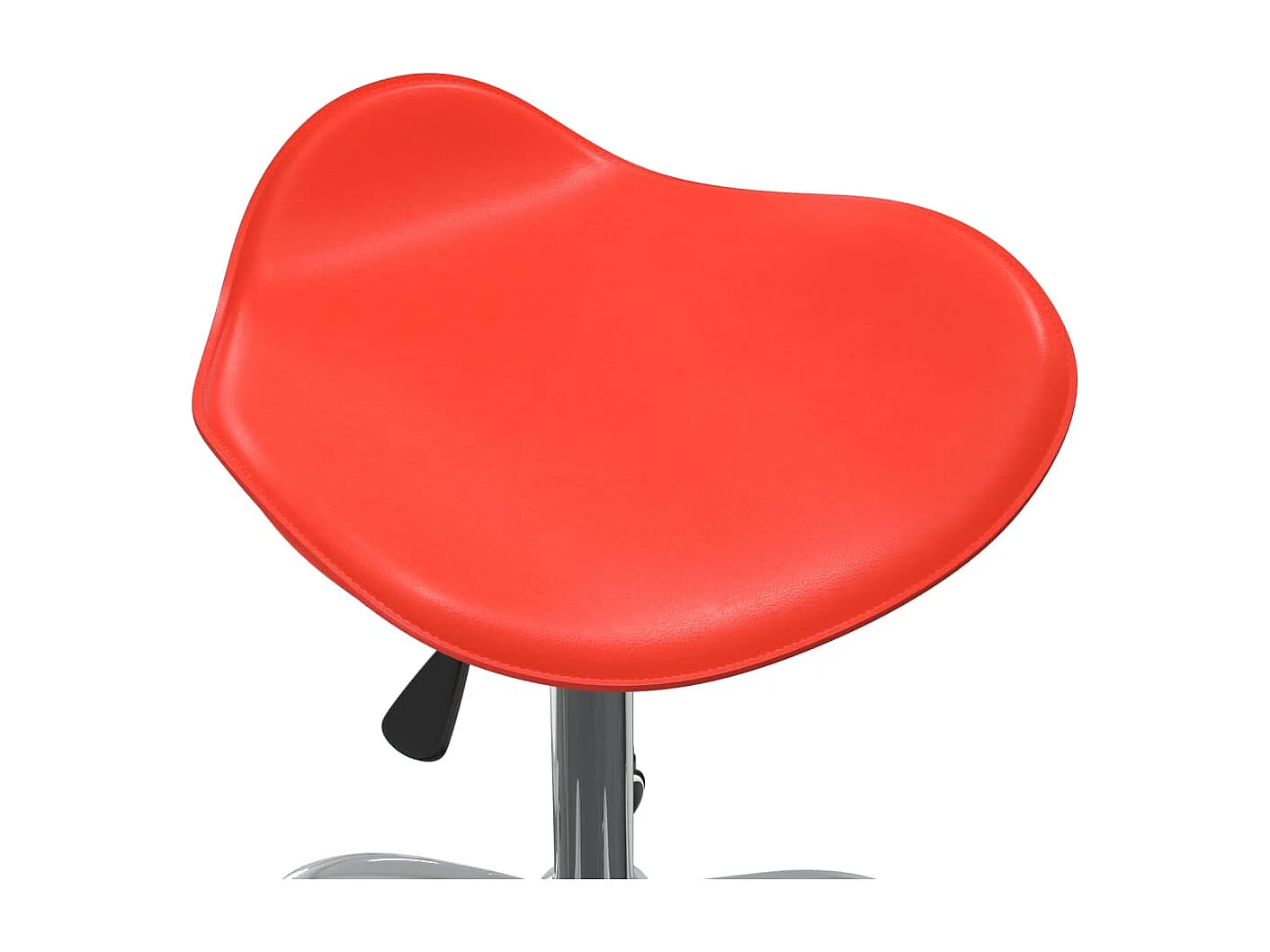 Chaise pivotante à manger Rouge Similicuir