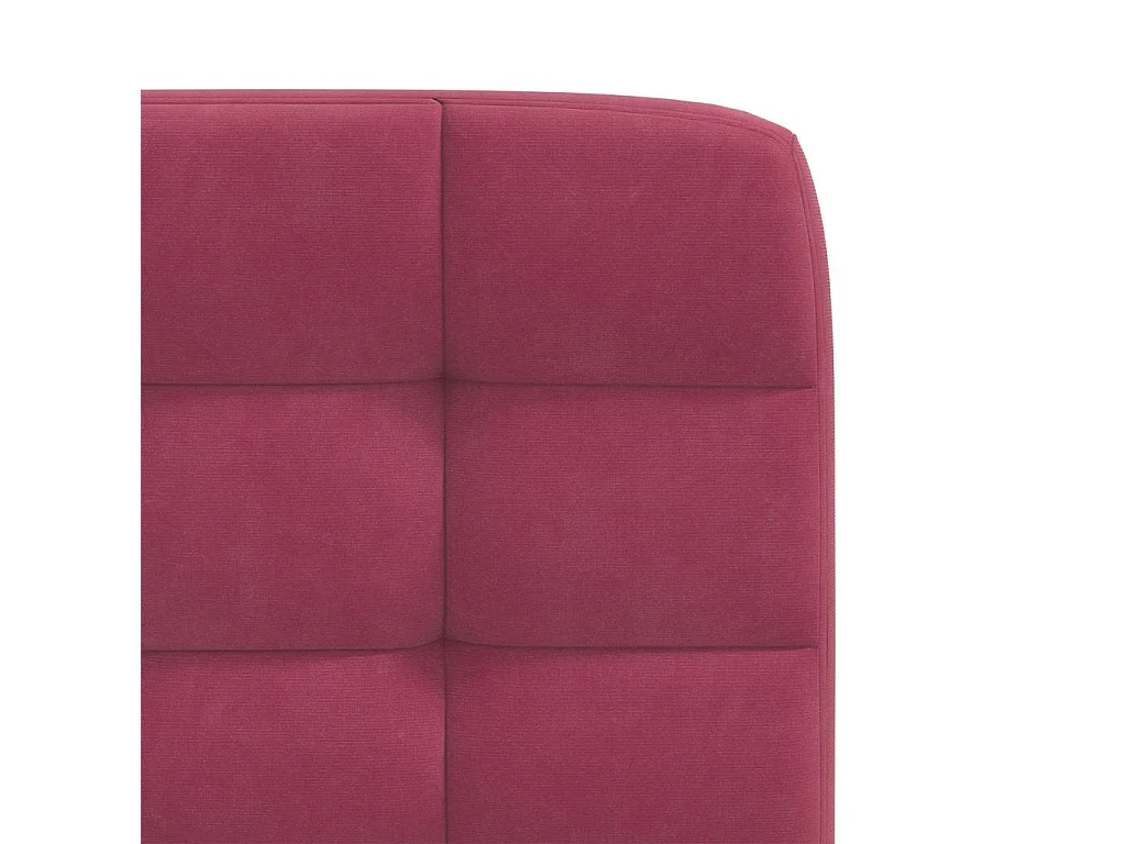 Chaises à manger lot de 4 Rouge bordeaux Velours