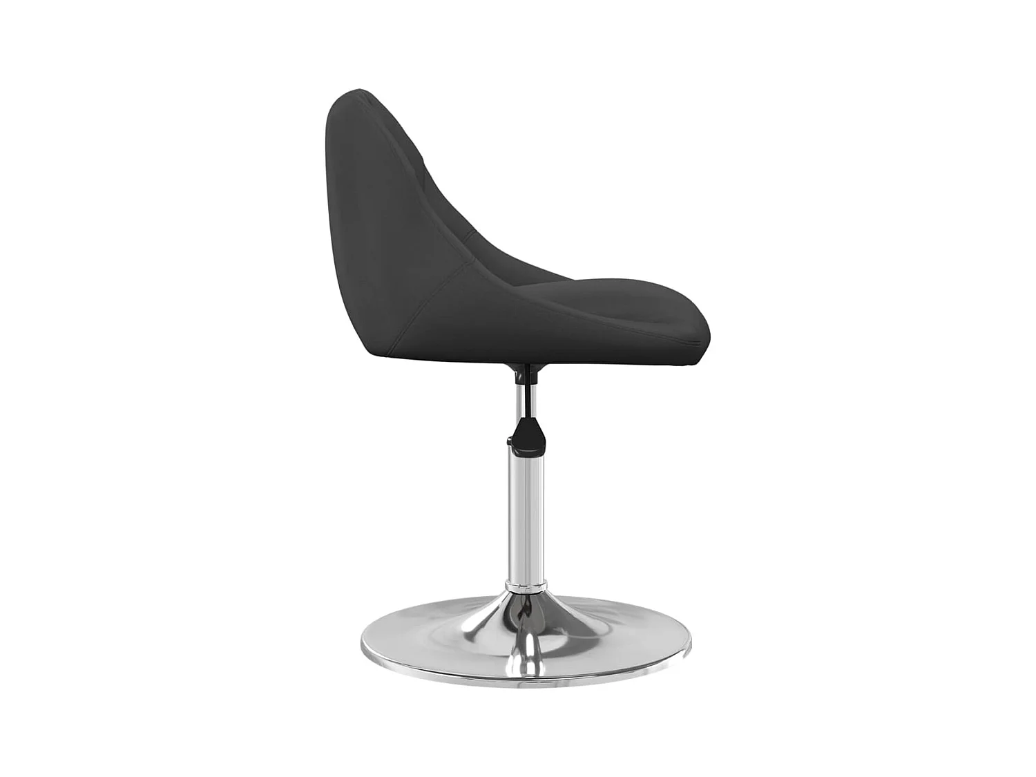 Chaises pivotantes à manger lot de 6 Noir Velours