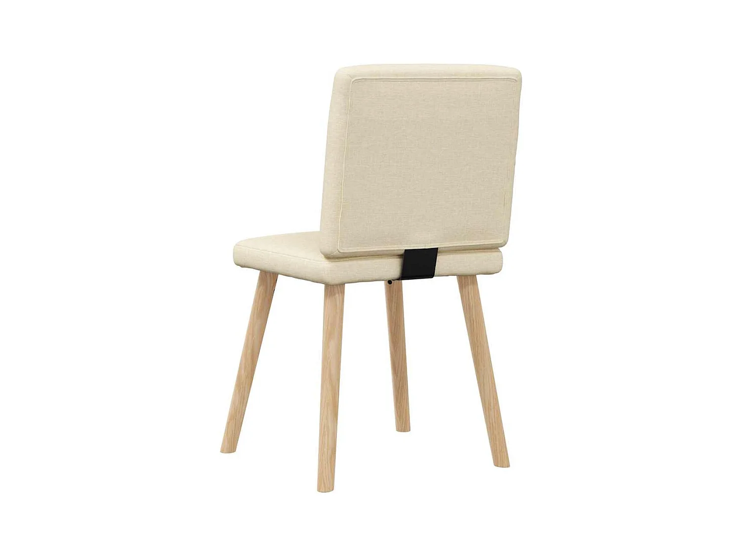 Chaises à manger lot de 6 crème tissu