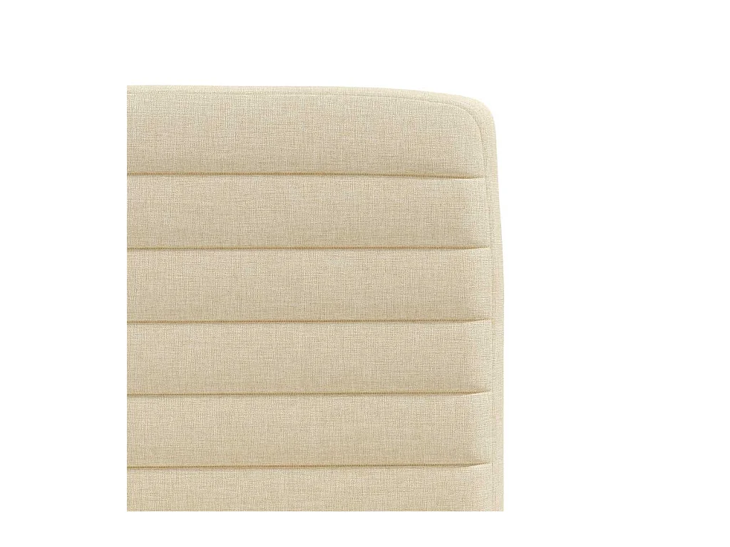 Chaises à manger lot de 6 crème tissu