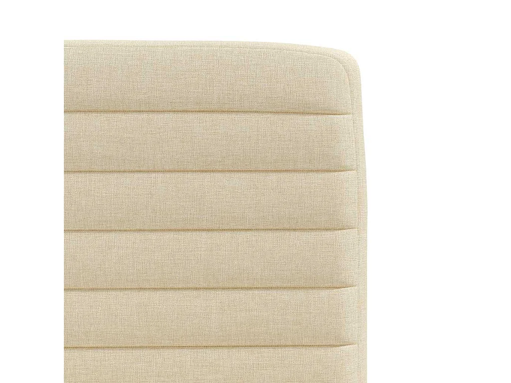 Chaises à manger lot de 6 crème tissu