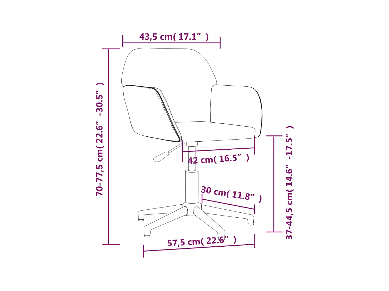 Sedie da Pranzo Girevoli 2 pz Giallo Senape in Tessuto