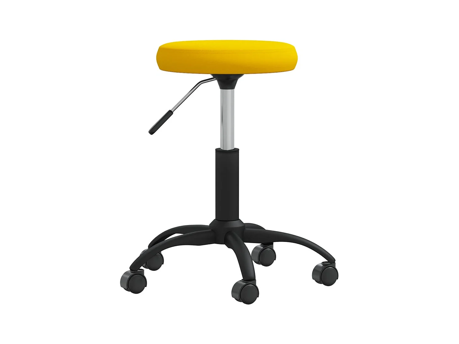 Chaise de salle à manger Jaune moutarde Velours