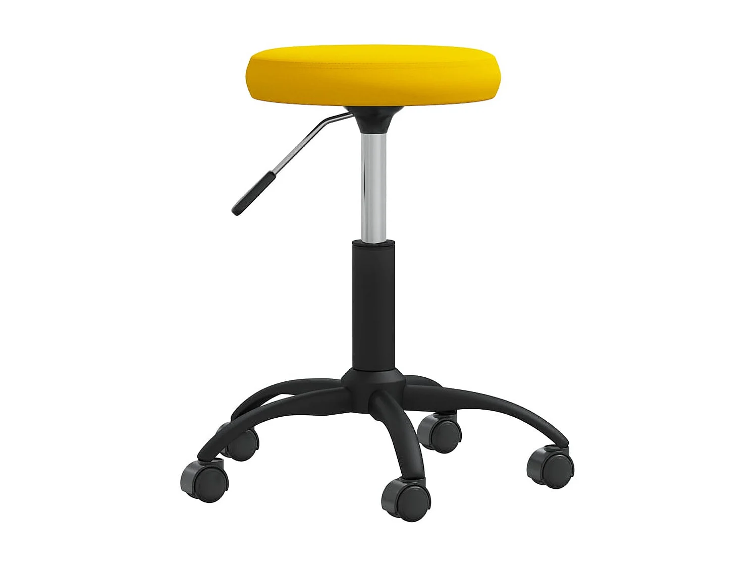 Chaise de salle à manger Jaune moutarde Velours