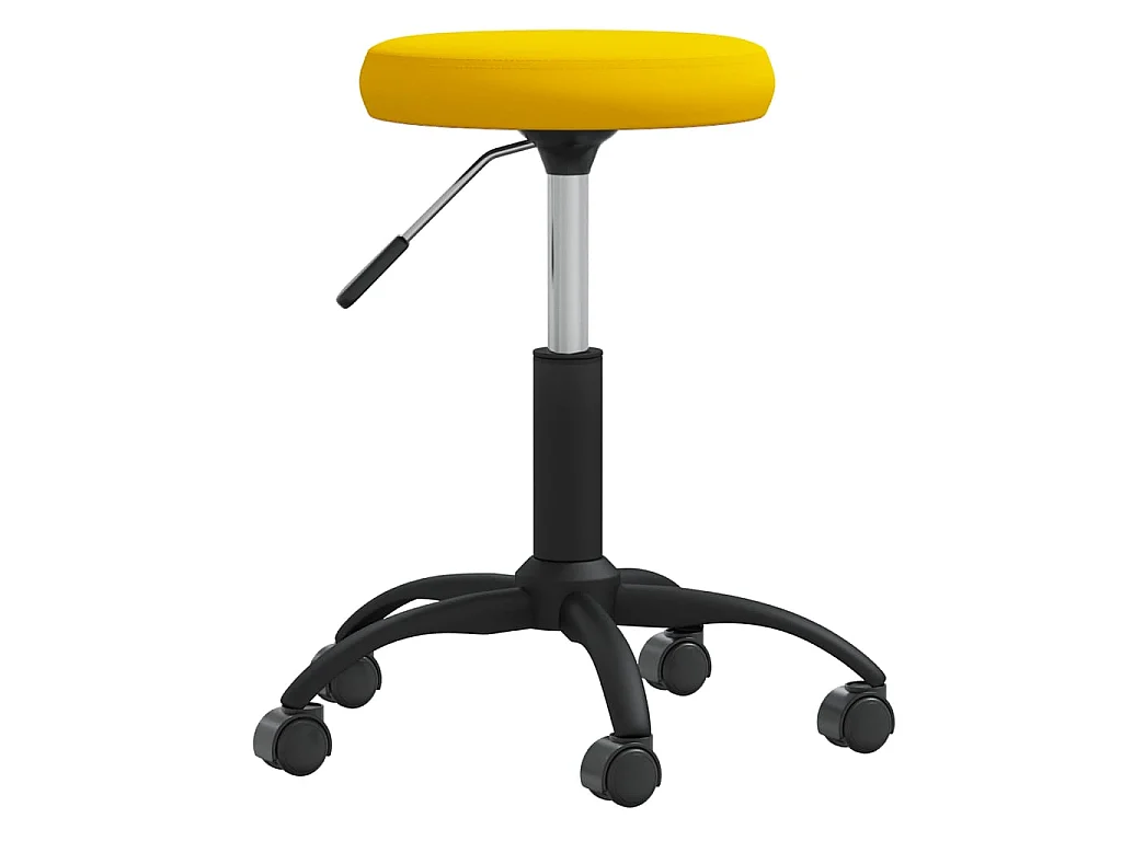 Cadeira de jantar veludo amarelo mostarda