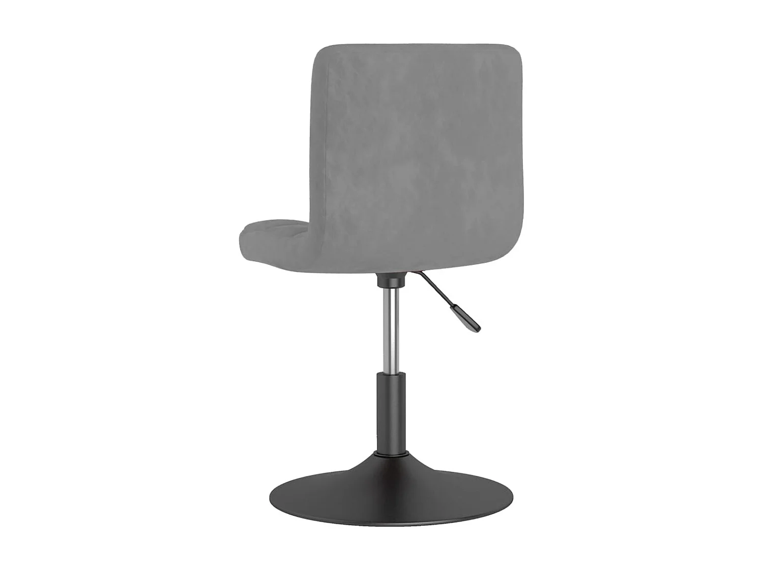 Chaises pivotantes à manger lot de 4 gris foncé velours