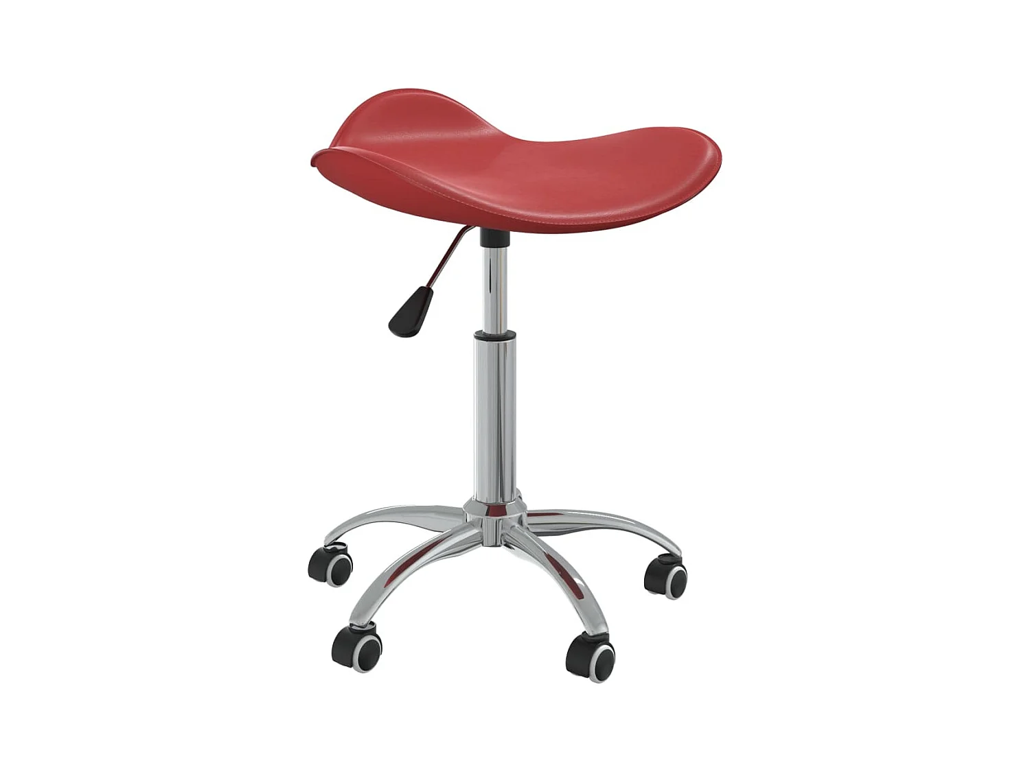 Chaise pivotante à dîner Rouge bordeaux Similicuir