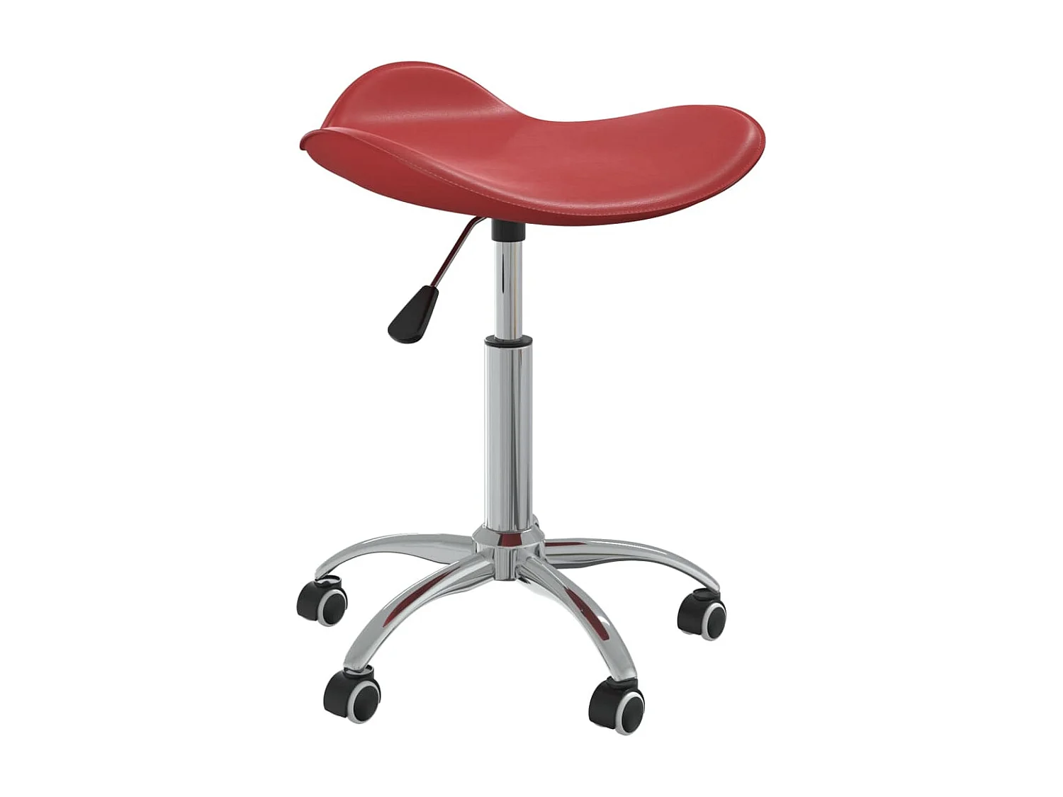 Chaise pivotante à dîner Rouge bordeaux Similicuir