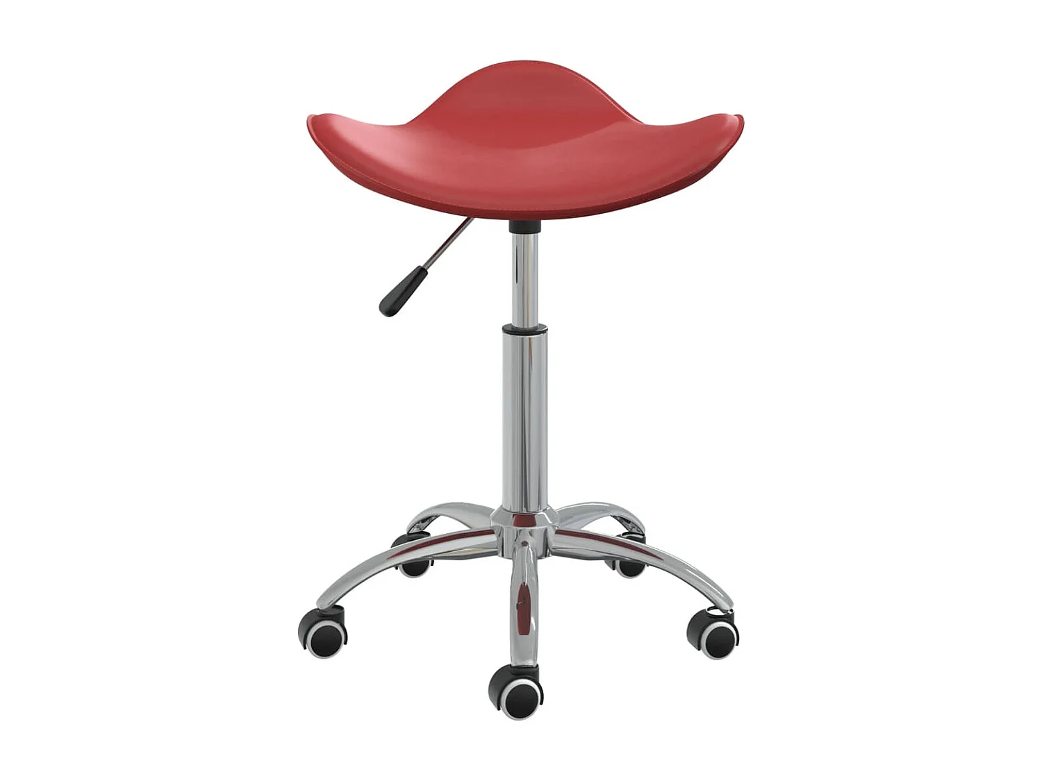 Chaise pivotante à dîner Rouge bordeaux Similicuir