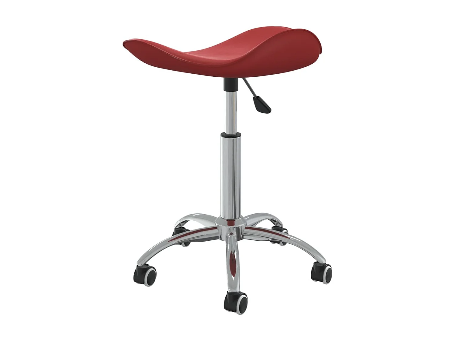 Chaise pivotante à dîner Rouge bordeaux Similicuir