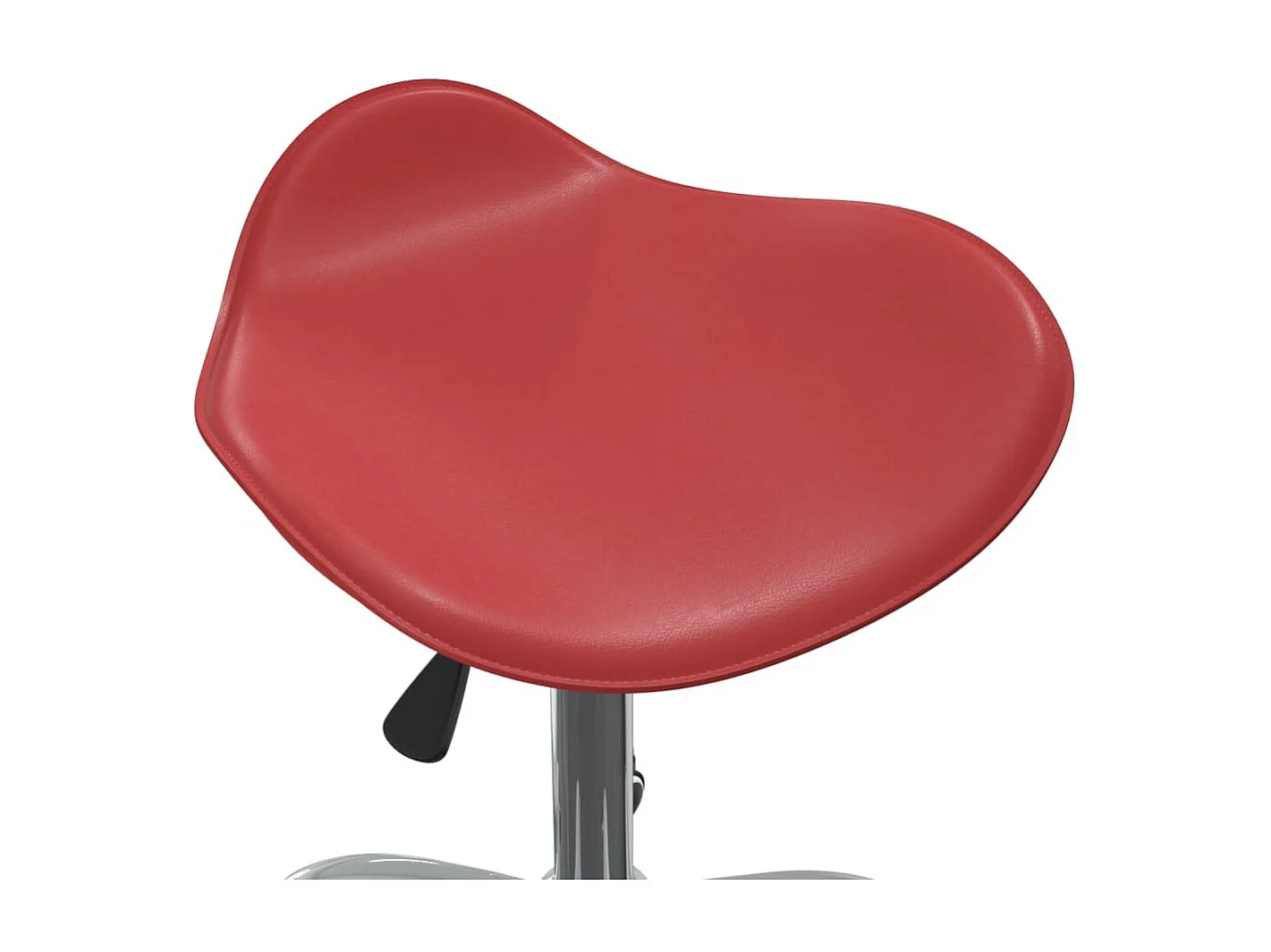 Chaise pivotante à dîner Rouge bordeaux Similicuir