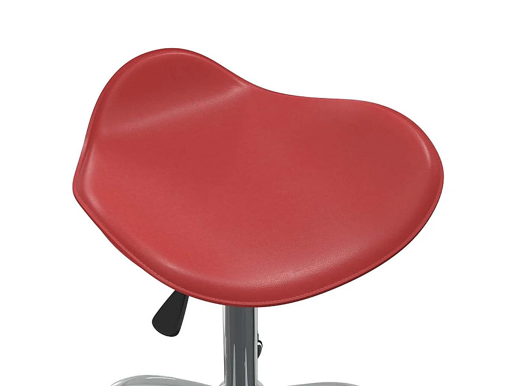 Chaise pivotante à dîner Rouge bordeaux Similicuir