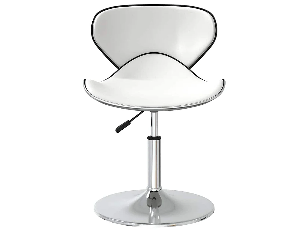 Cadeiras de jantar 2 pcs couro artificial branco