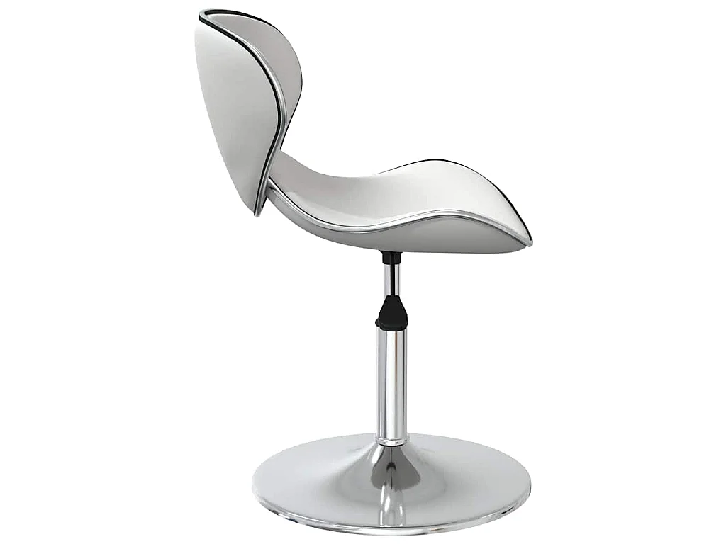 Cadeiras de jantar 2 pcs couro artificial branco