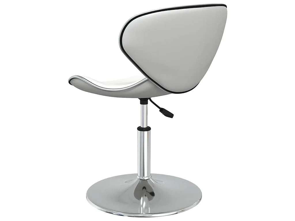 Cadeiras de jantar 2 pcs couro artificial branco