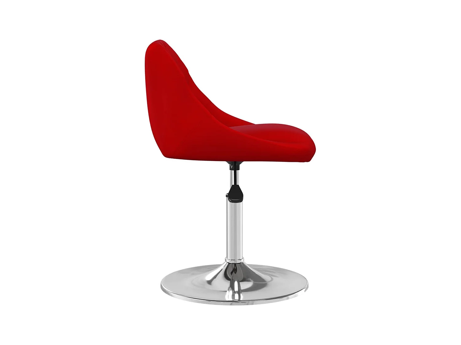 Chaises pivotantes à manger lot de 2 Rouge bordeaux Velours