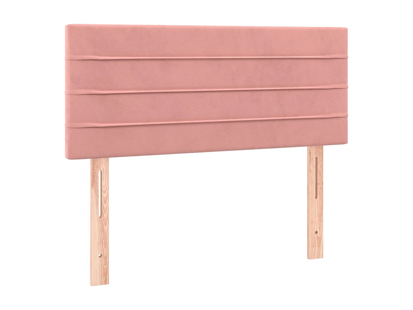 Boxspring met matras fluweel roze 90x200 cm