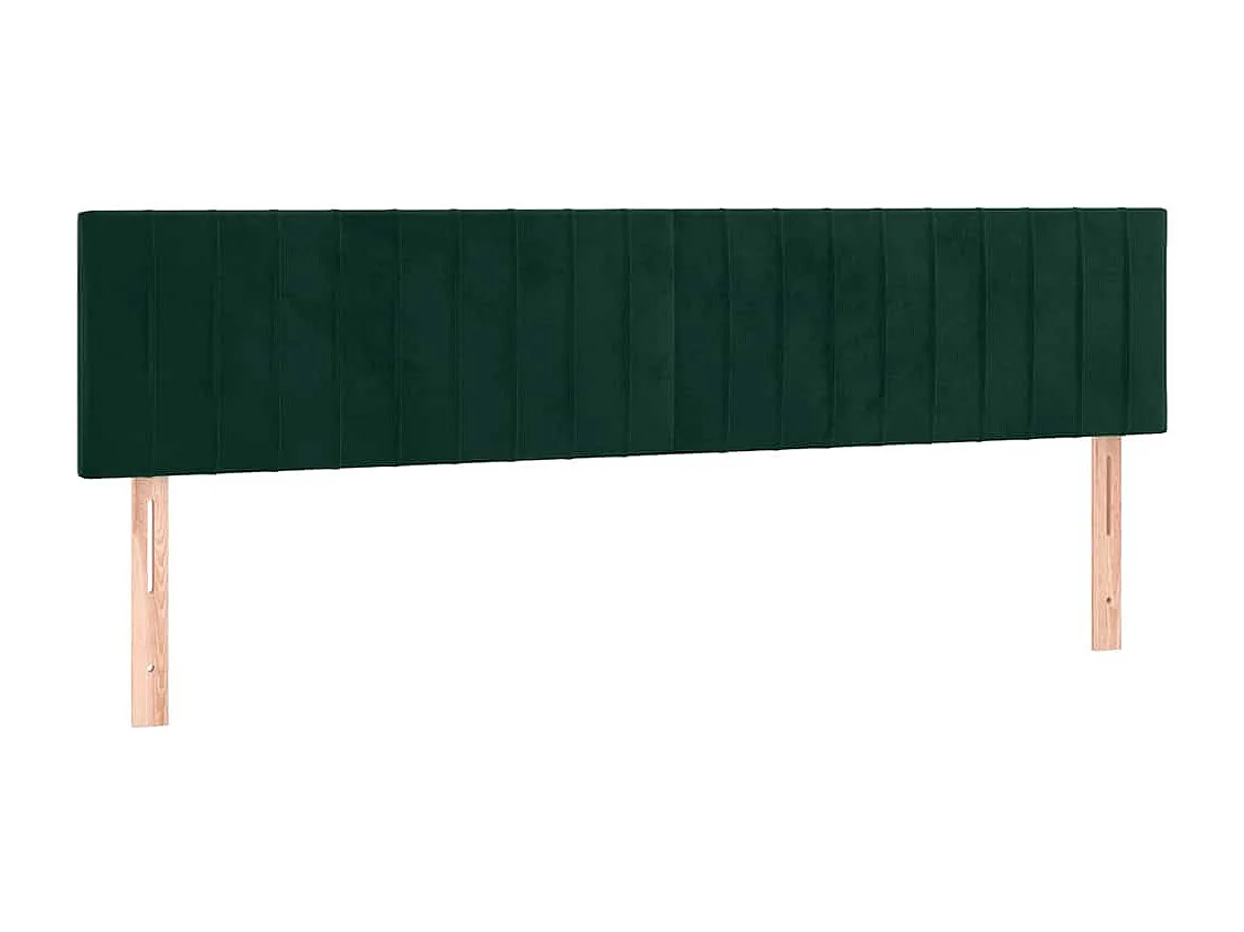 Sommier à lattes de lit et matelas Vert foncé 180x200cm Velours