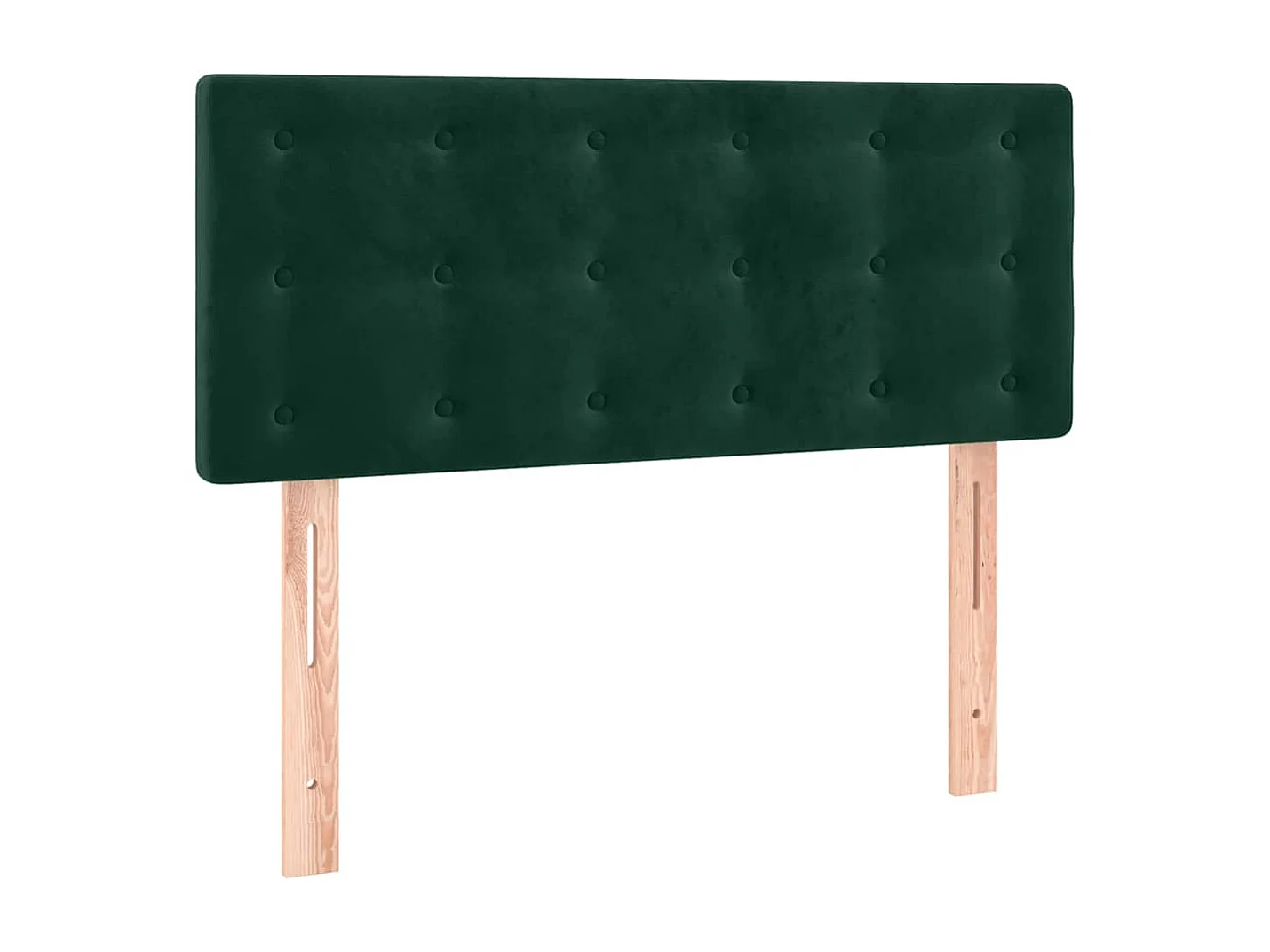 Cama box spring con colchón terciopelo verde oscuro 90x200 cm