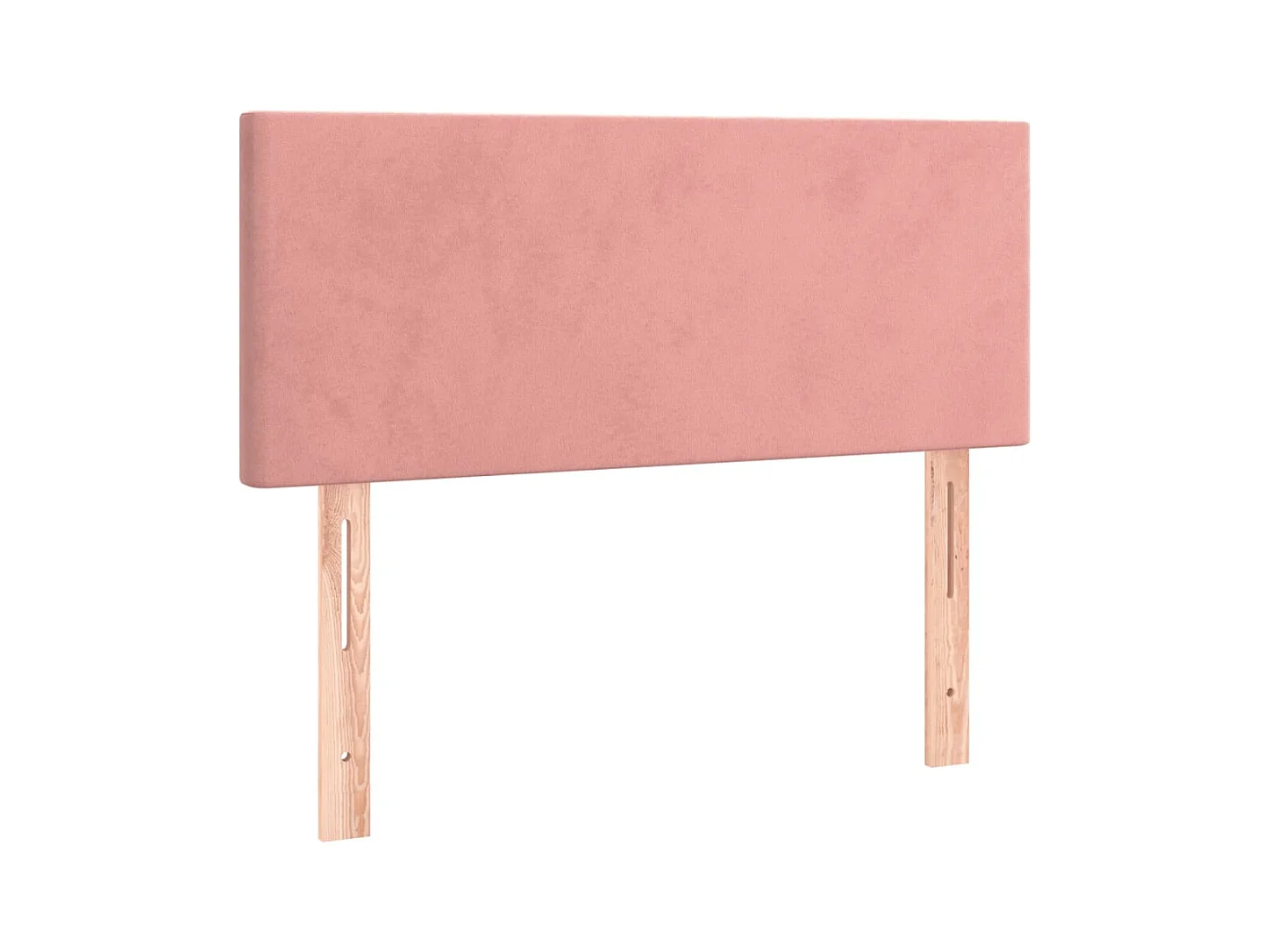 Cama box spring con colchón terciopelo rosa 90x200 cm