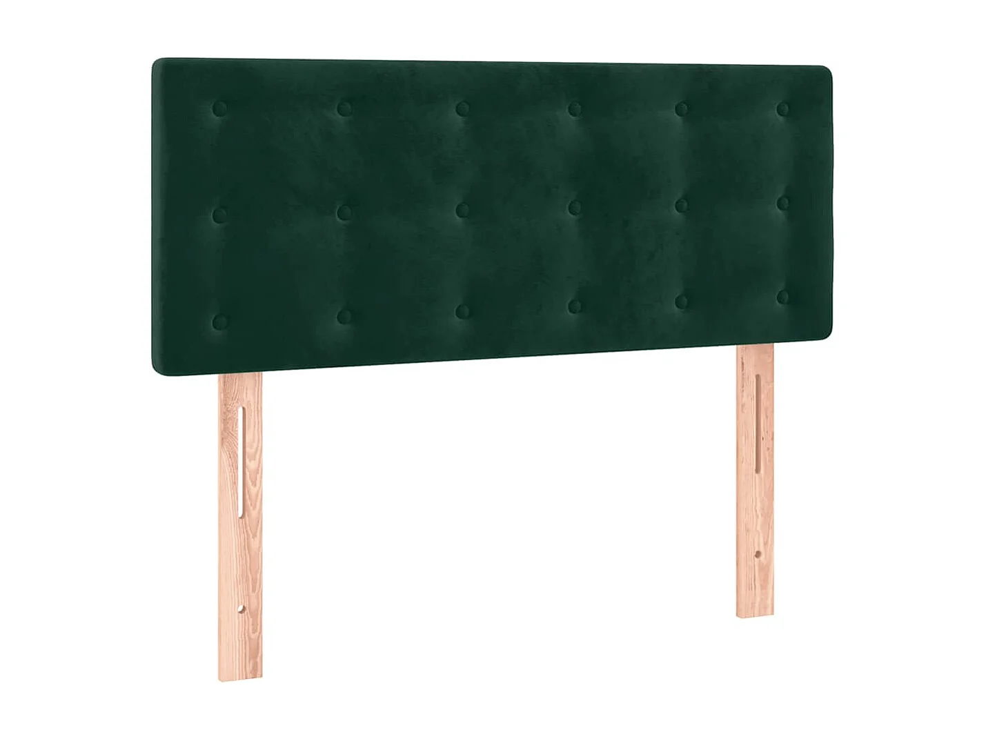 Boxspringbett mit Matratze Dunkelgrün 90x190 cm Samt
