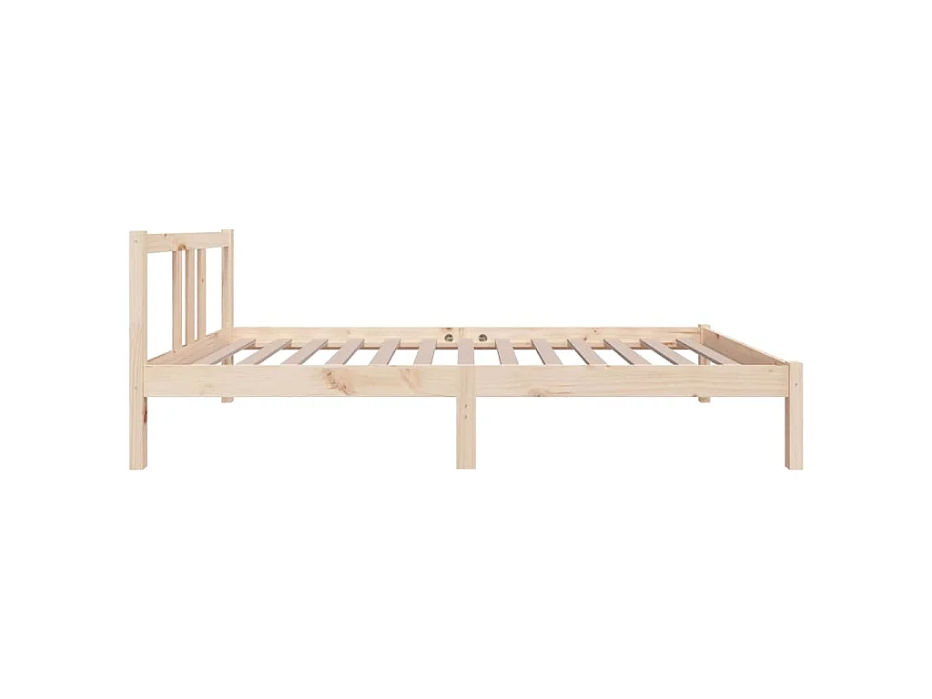 Cadre de lit sans matelas bois massif 90x190 cm