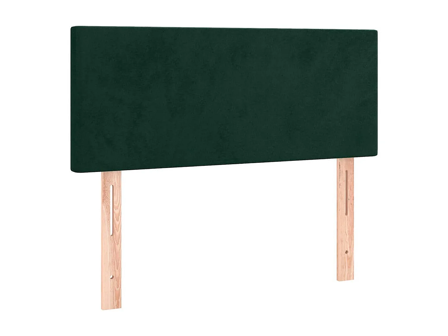 Cama com molas/colchão 100x200 cm veludo verde-escuro