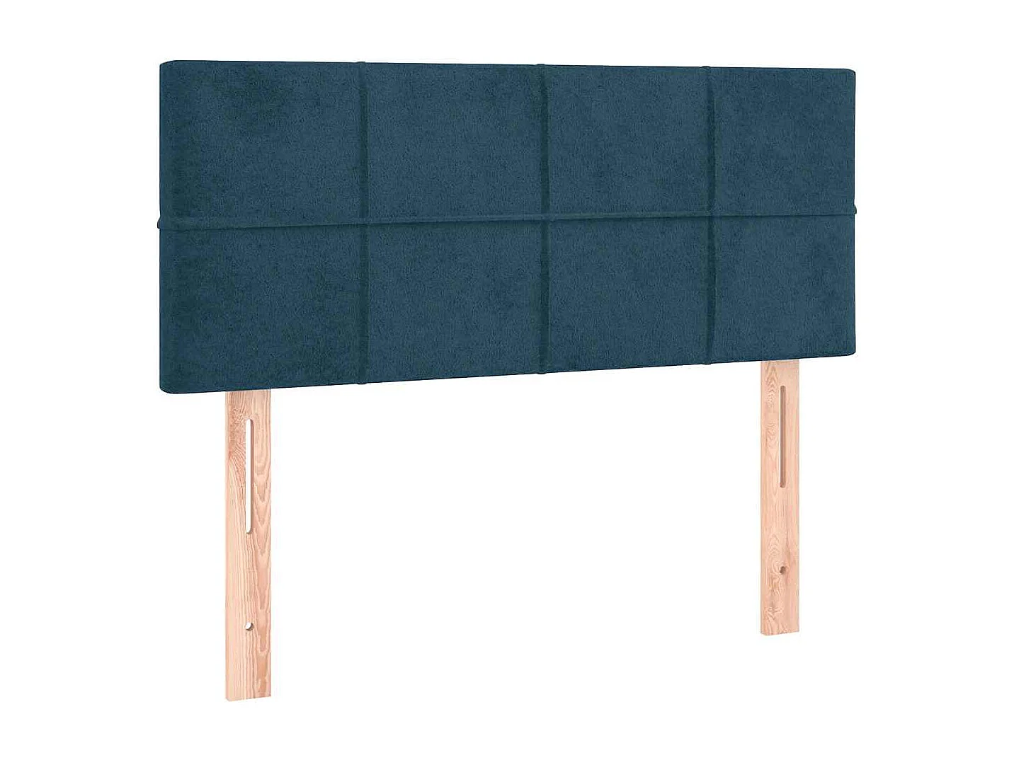 Boxspringbett mit Matratze Dunkelblau 120x200 cm Samt