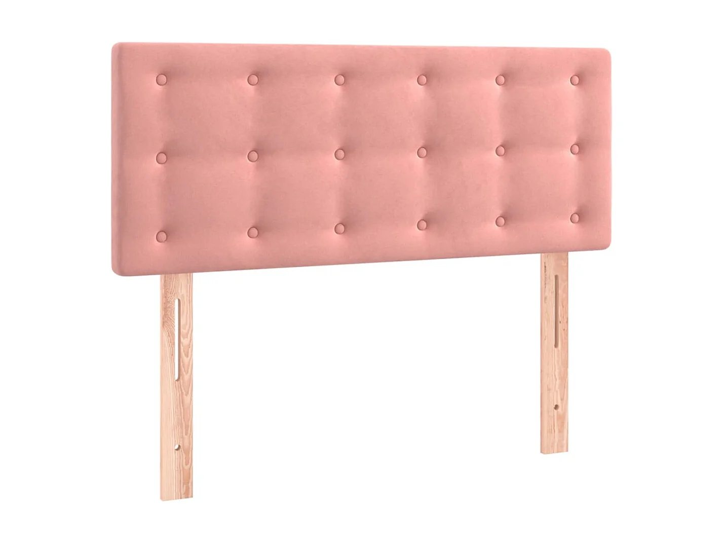 Giroletto a Molle con Materasso Rosa 100x200 cm in Velluto