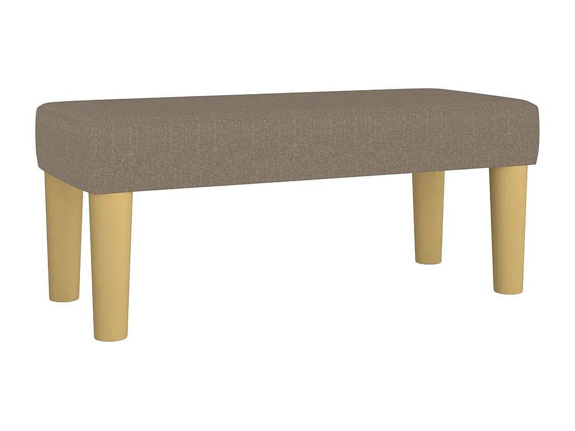 Boxspring met matras stof taupe 100x200 cm