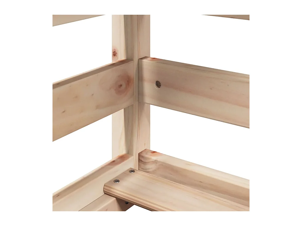 Etagenbett ohne Matratze 90x190 cm Massivholz Kiefer