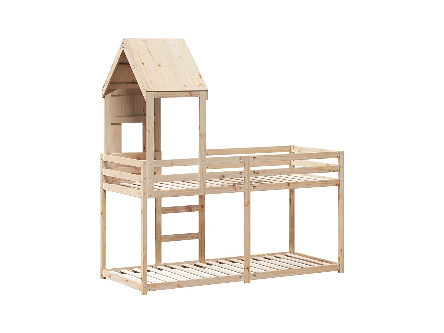 Lit superposé sans matelas 80x200 cm bois de pin massif